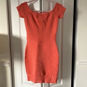 Coral bandage dress from marciano